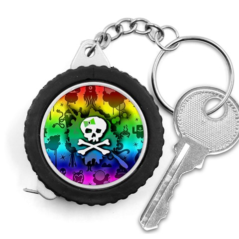 Kawaii Rainbow Skull Measuring Tape from ArtsNow.com Front