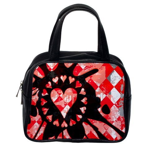 Love Heart Splatter Classic Handbag (Two Sides) from ArtsNow.com Back