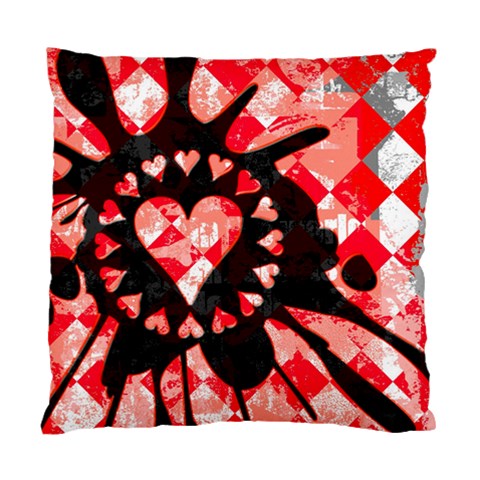 Love Heart Splatter Cushion Case (Two Sides) from ArtsNow.com Front