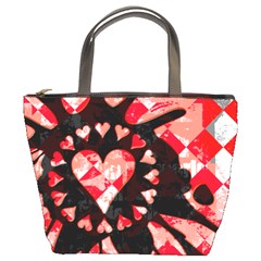 Love Heart Splatter Bucket Bag from ArtsNow.com Front