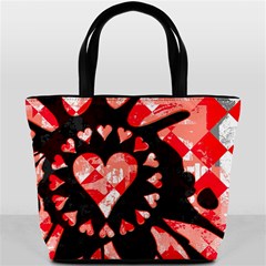 Love Heart Splatter Bucket Bag from ArtsNow.com Back