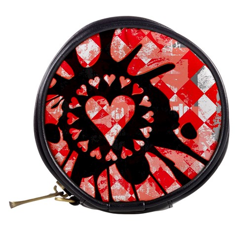 Love Heart Splatter Mini Makeup Bag from ArtsNow.com Back