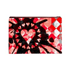 Love Heart Splatter Cosmetic Bag (Large) from ArtsNow.com Back