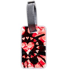 Love Heart Splatter Luggage Tag (two sides) from ArtsNow.com Back