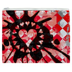 Love Heart Splatter Cosmetic Bag (XXXL) from ArtsNow.com Front