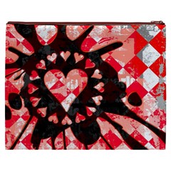 Love Heart Splatter Cosmetic Bag (XXXL) from ArtsNow.com Back