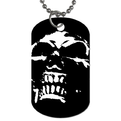 Morbid Skull Dog Tag (One Side) from ArtsNow.com Front