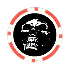 Morbid Skull Poker Chip Card Guard from ArtsNow.com Front