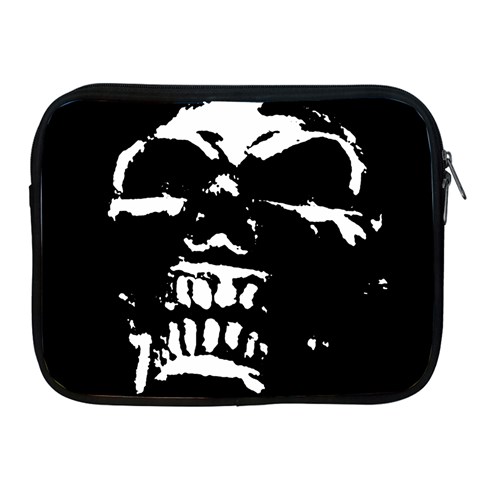 Morbid Skull Apple iPad 2/3/4 Zipper Case from ArtsNow.com Front