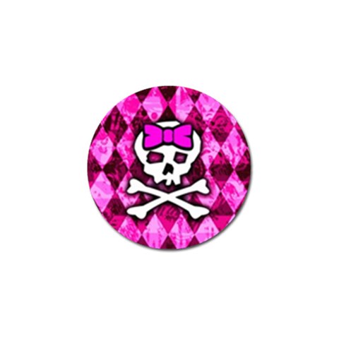 Pink Bow Princess Golf Ball Marker from ArtsNow.com Front