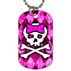 Pink Bow Princess Dog Tag (Two Sides) from ArtsNow.com Back