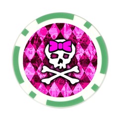 Pink Bow Princess Poker Chip Card Guard (10 pack) from ArtsNow.com Front