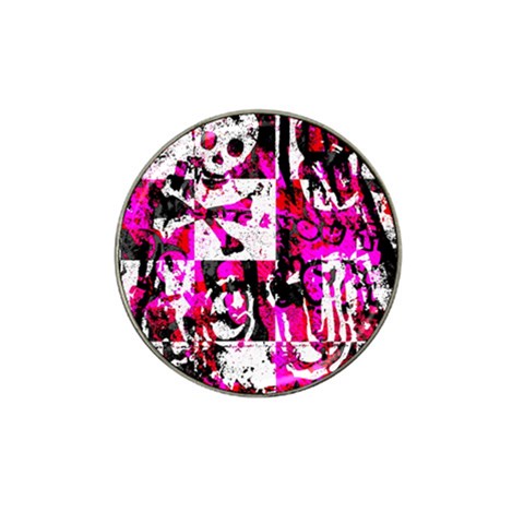 Pink Checker Graffiti Hat Clip Ball Marker from ArtsNow.com Front