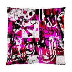 Pink Checker Graffiti Cushion Case (Two Sides) from ArtsNow.com Back