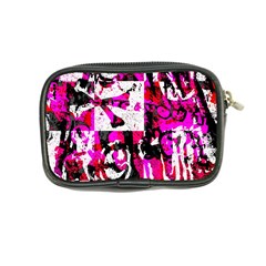 Pink Checker Graffiti Coin Purse from ArtsNow.com Back