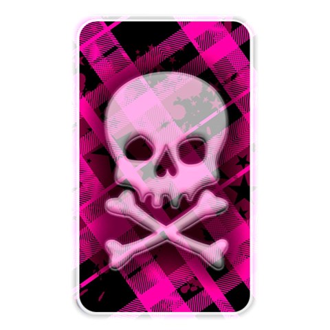 Pink Plaid Skull Memory Card Reader (Rectangular) from ArtsNow.com Front