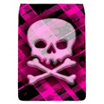 Pink Plaid Skull Removable Flap Cover (Small)