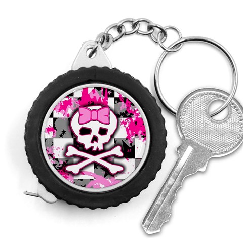 Pink Skull Scene Girl Measuring Tape from ArtsNow.com Front