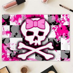 Pink Skull Scene Girl Cosmetic Bag (XXL) from ArtsNow.com Front