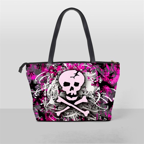 Pink Skull Splatter Classic Shoulder Handbag from ArtsNow.com Back