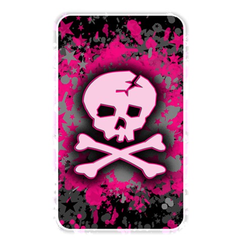 Pink Skull Star Splatter Memory Card Reader (Rectangular) from ArtsNow.com Front