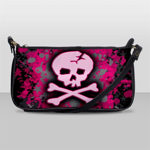 Pink Skull Star Splatter Shoulder Clutch Bag from ArtsNow.com Front