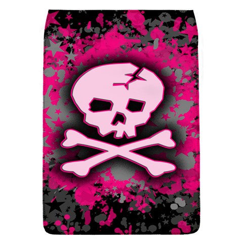 Pink Skull Star Splatter Removable Flap Cover (Small) from ArtsNow.com Front