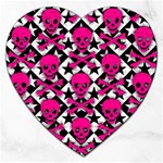 Pink Skulls & Stars Jigsaw Puzzle (Heart)