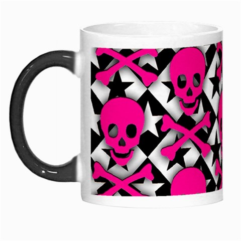 Pink Skulls & Stars Morph Mug from ArtsNow.com Left