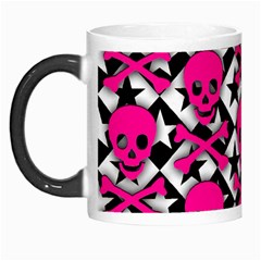 Pink Skulls & Stars Morph Mug from ArtsNow.com Left