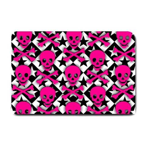 Pink Skulls & Stars Small Doormat from ArtsNow.com 24 x16  Door Mat