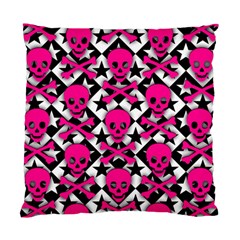 Pink Skulls & Stars Cushion Case (Two Sides) from ArtsNow.com Back