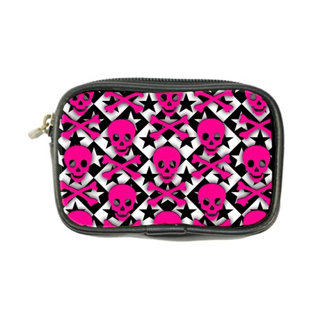 Pink Skulls & Stars Coin Purse from ArtsNow.com Front