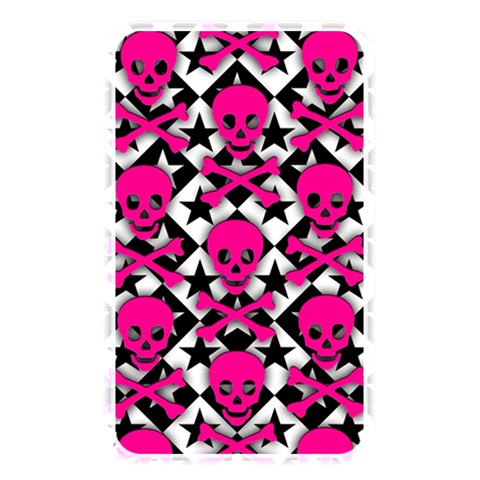 Pink Skulls & Stars Memory Card Reader (Rectangular) from ArtsNow.com Front