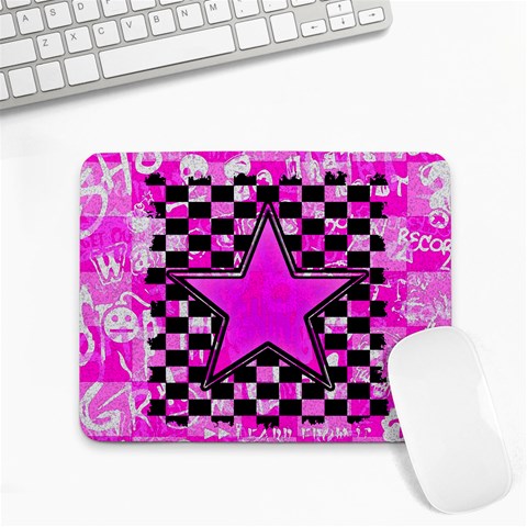 Pink Star Small Mousepad from ArtsNow.com Front