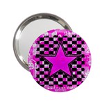 Pink Star 2.25  Handbag Mirror