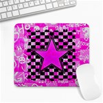 Pink Star Large Mousepad