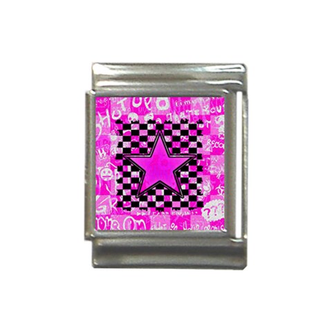 Pink Star Italian Charm (13mm) from ArtsNow.com Front