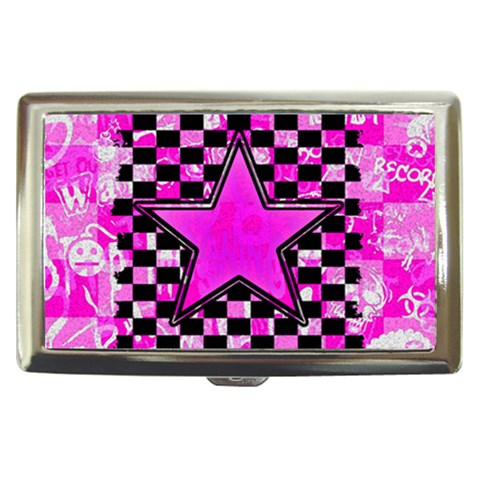 Pink Star Cigarette Money Case from ArtsNow.com Front