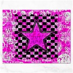 Pink Star Jigsaw Puzzle (Rectangular)