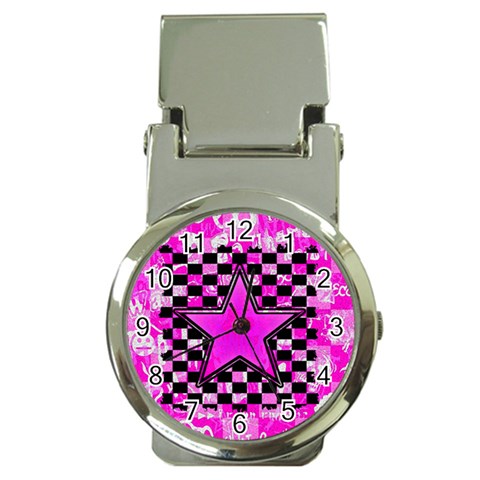 Pink Star Money Clip Watch from ArtsNow.com Front