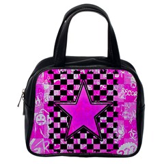 Pink Star Classic Handbag (Two Sides) from ArtsNow.com Back