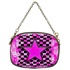 Pink Star Chain Purse (Two Sides) from ArtsNow.com Front