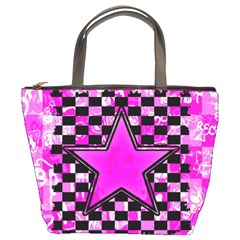 Pink Star Bucket Bag from ArtsNow.com Front