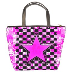 Pink Star Bucket Bag from ArtsNow.com Back