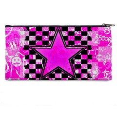 Pink Star Pencil Case from ArtsNow.com Back