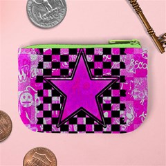 Pink Star Mini Coin Purse from ArtsNow.com Back