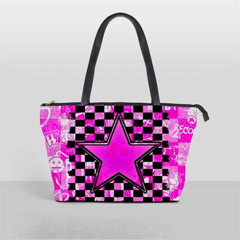 Pink Star Classic Shoulder Handbag from ArtsNow.com Front