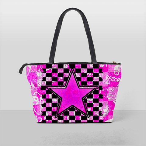 Pink Star Classic Shoulder Handbag from ArtsNow.com Back