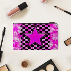 Pink Star Cosmetic Bag (Small) from ArtsNow.com Back